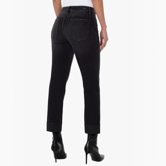 Liverpool The Girlfriend Straight Leg High-Rise 73% Cotton Women’s Jeans - 32 - Picture 3 of 17